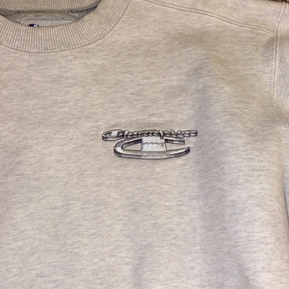 SUPREME for CHAMPION Sweat/S/Cotton/Gray/3D Metallic Crewneck - Picture 2 of 6
